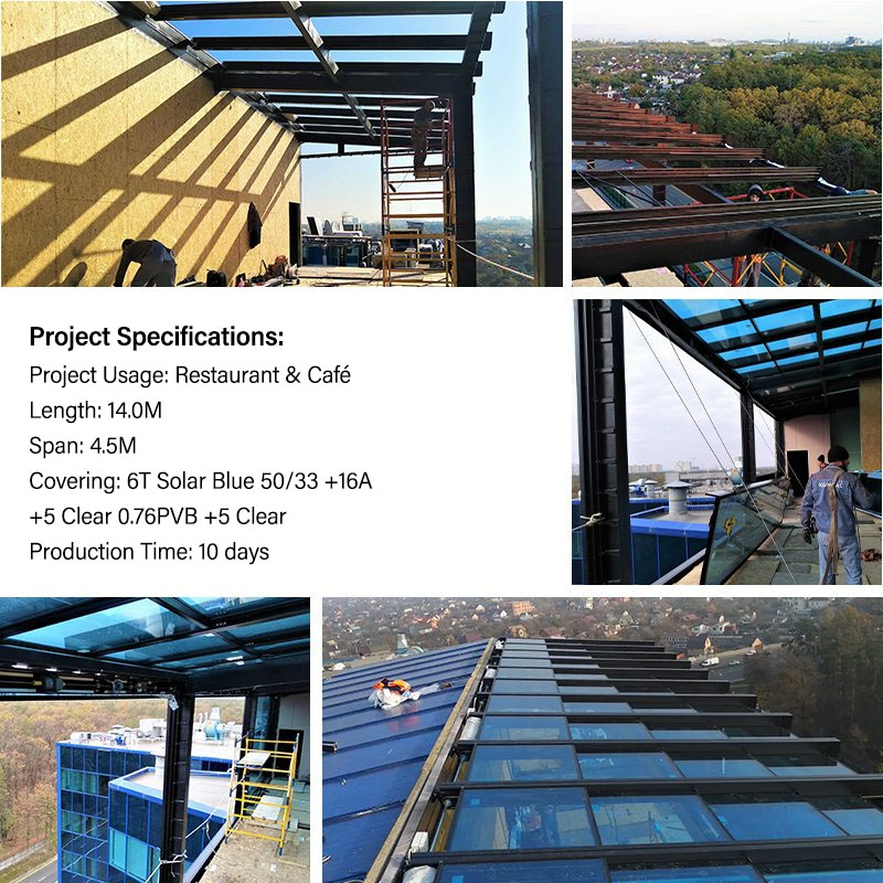 Aluminum Profile Motorized Open Glass Patio Skylight Custom Electric Automatic Retractable Openable Sky Roof Windows
