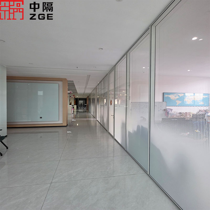 Sliding Glass Door Office Partition with Aluminum Profile System