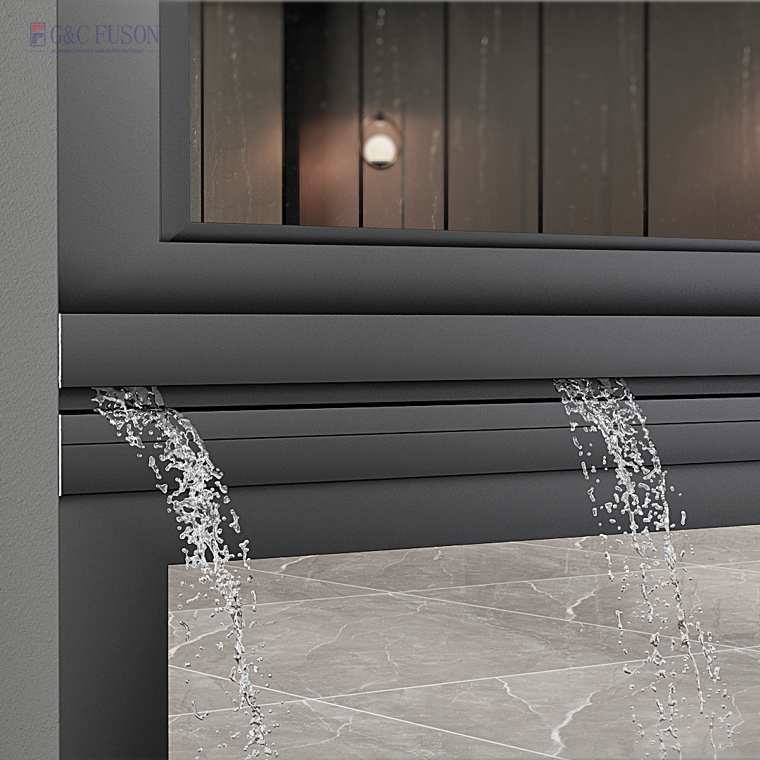 Fuson Aluminum Vertical Sliding Bi-Folding Door Push up Fold up Window and Door Vertical Fold up Windows for Storefront