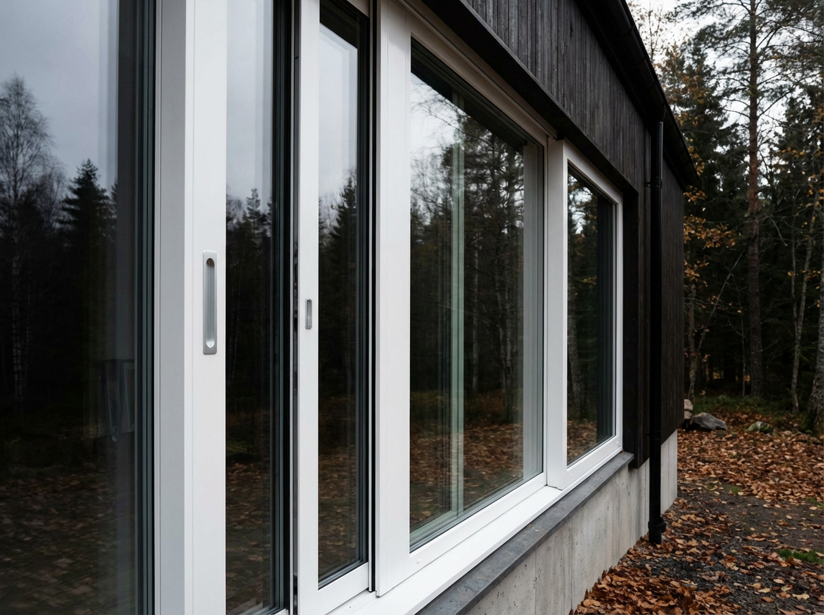 Aluminum Two Track Sliding Window Tempered Glass Double Glazed Horizontal Sliding Windows Soundproof Thermal Insulation Balcony
