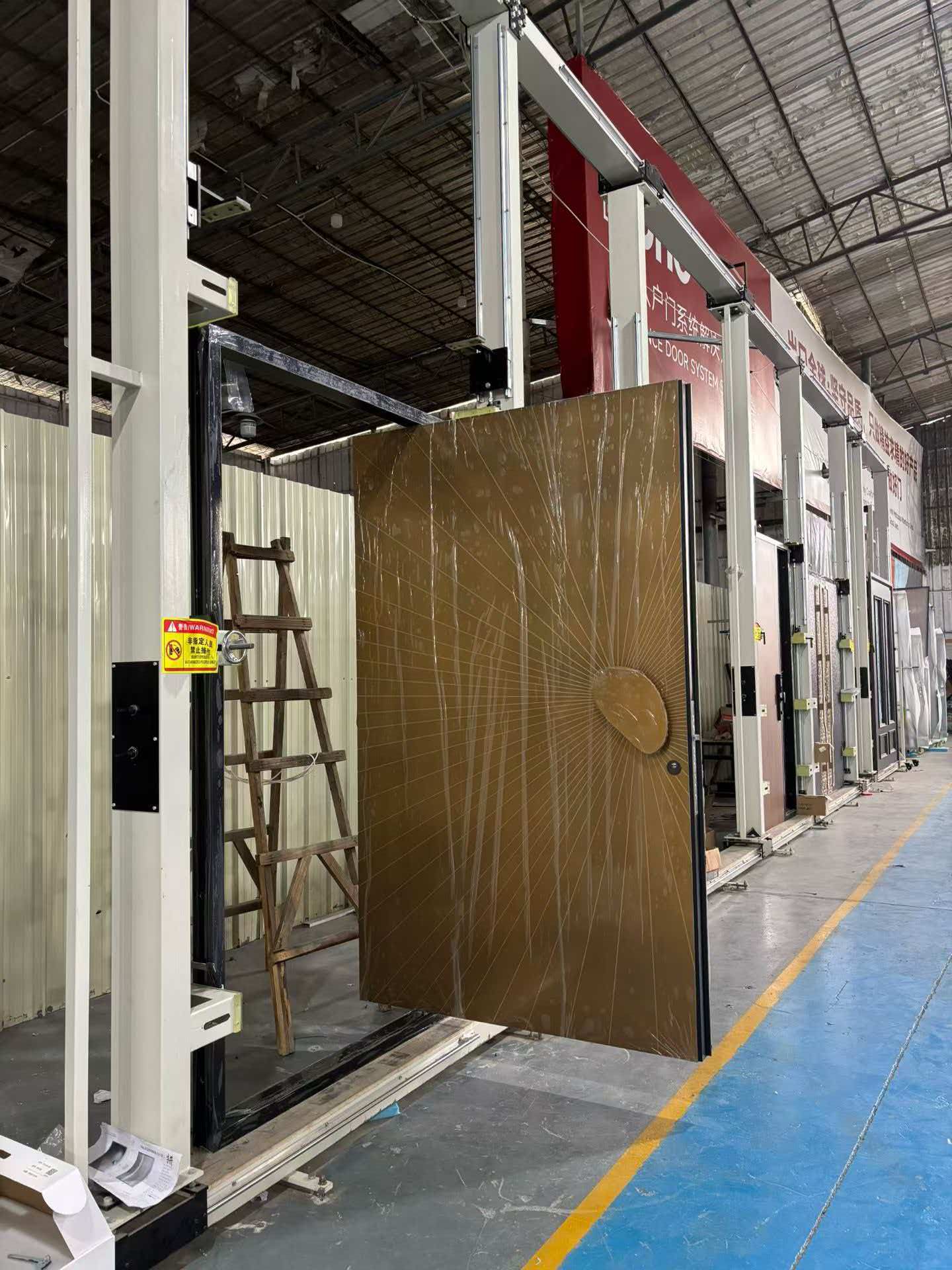 2026 New Aluminum Metal Front Door with Large Tempered Glass for Modern Residential Use