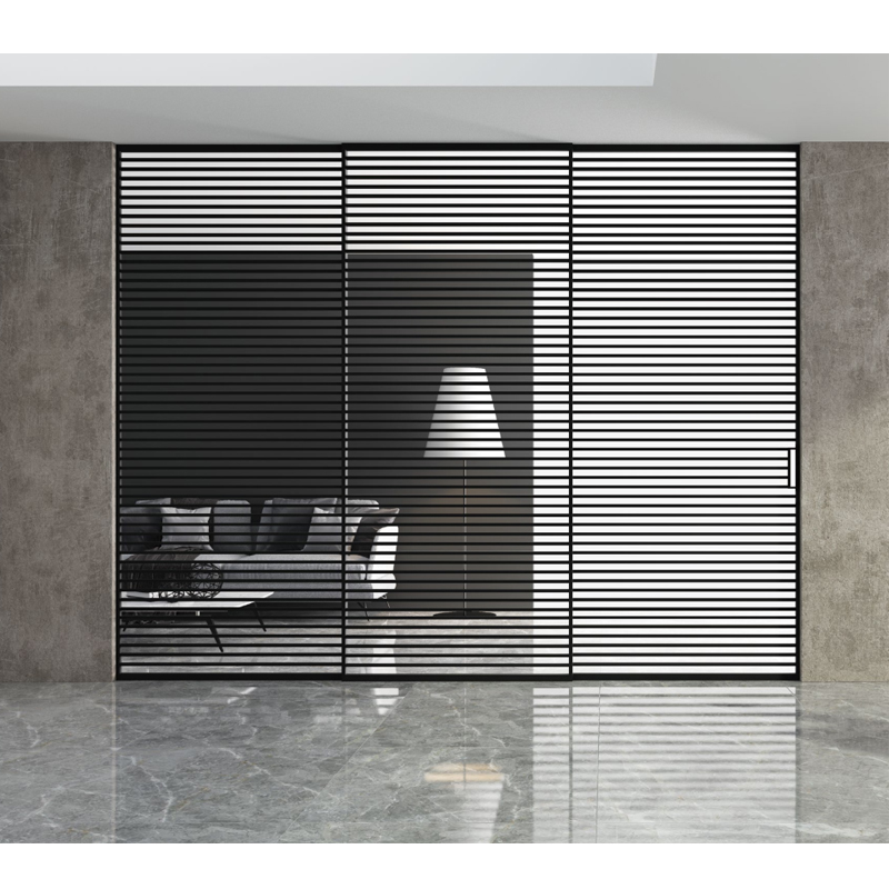 Frameless sliding glass doors interior show