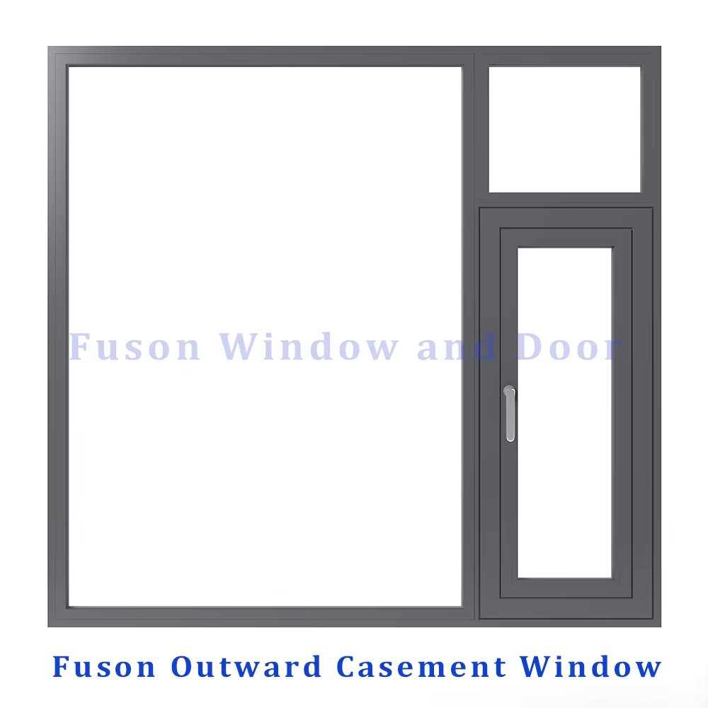Customized Aluminum Swing Window Prefabricated Double Glazing Casement Windows Fixed Style-Manufactured Swing Window