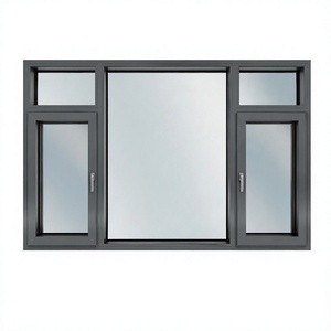 Thermal Break Aluminum Window Profile Modern Aluminum Frame Window for Residential and Commercial Construction