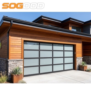 Frosted Tempered Glass Overhead Garage Door