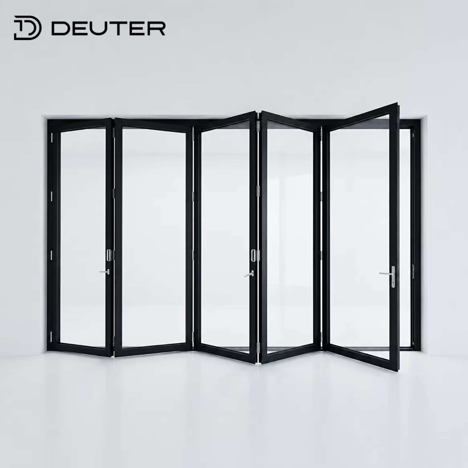 Panoramic Heavy-duty Exterior Aluminum Patio Glass Bifold Folding Door