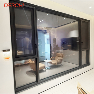 DERCHI Simple Design Customized Size Aluminium Insulated Glass Windows Casement Window