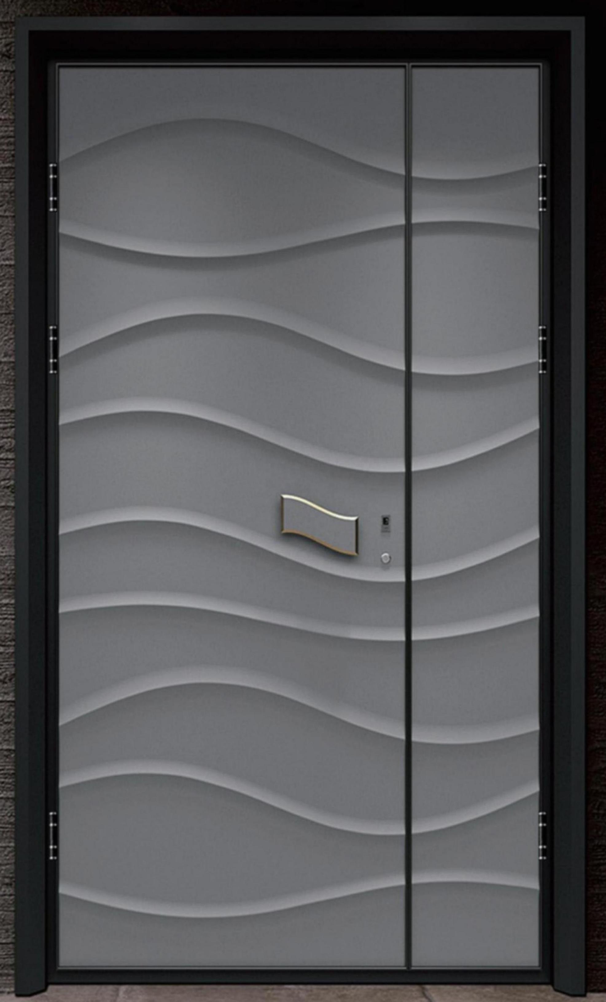 Modern Style German-Style Aluminum Armored Protection Entrance Door Stainless Steel Waterproof Sheet Metal Door Home Protection