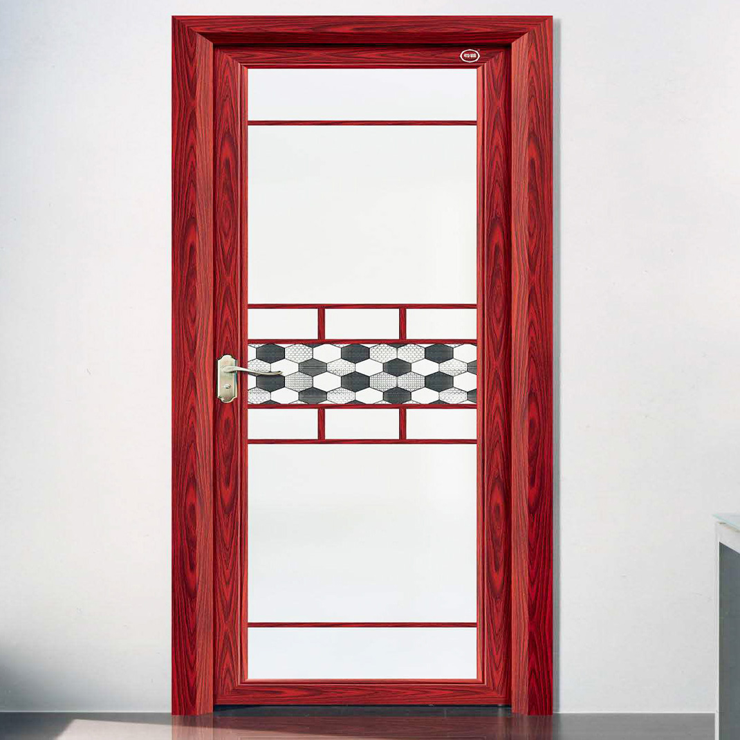 Aluminium Frame Door Fair Price Glass Door Interior Swing Bedroom Door