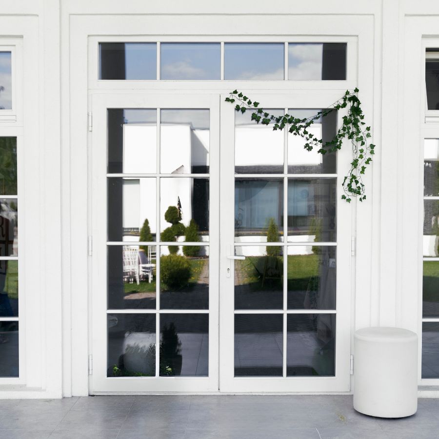 Factory Price Black Aluminum French Door Glass Entry Door Interior French Swing For Villa Decorative Aluminum Alloy