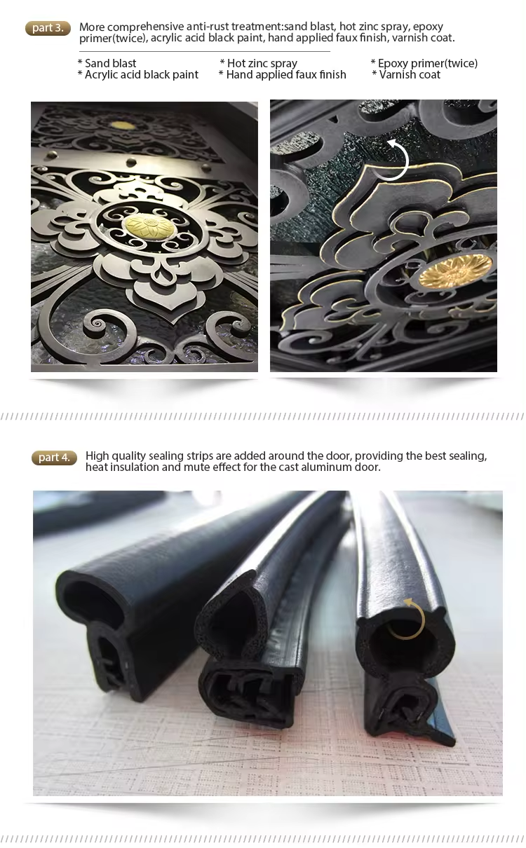 Forged French door display 8