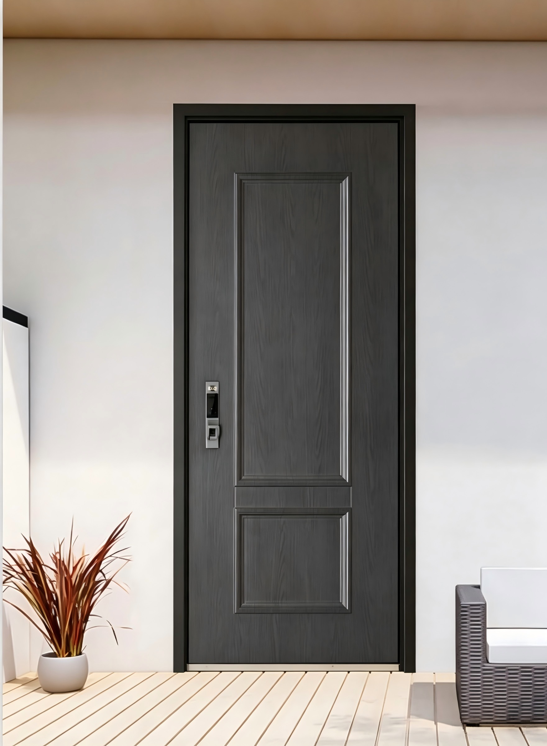 Aluminum Carved Door Exterior Double Front CNC Design Anti Theft Tempered Glass Waterproof Modern Luxury Villa Custom