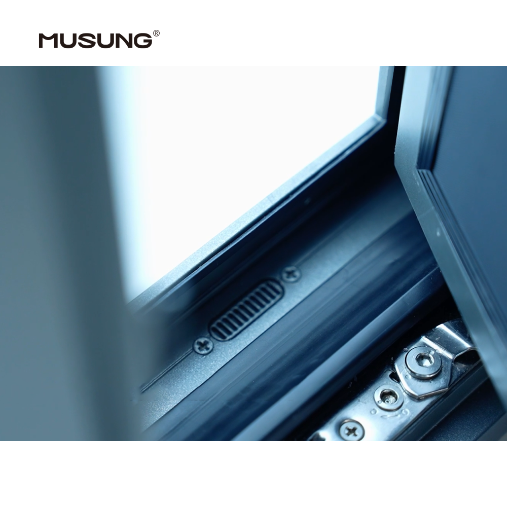 Ultra Large View Aluminum Windows for Houses Heat Insulated Soundproof Micro Ventilation Window