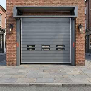 Heavy Duty Aluminum Spiral High Speed Windproof Entrance Door