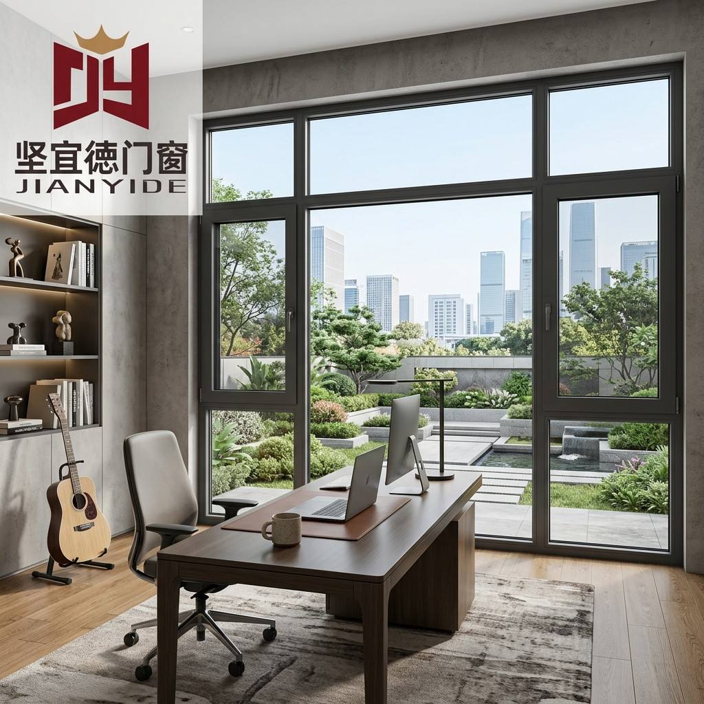 Wholesale Modern Aluminum Frame Double Glazed Swing Casement Windows Tempered Glass Windproof Design Custom Sizes Home Use