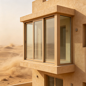 Thermal Break Aluminum Sliding Window Sand Storm Resistant