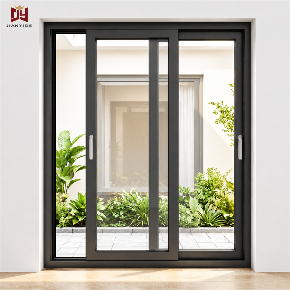 Custom Aluminum Lift and Slide Door Soundproof Tempered Glass Thermal Break Sliding System Compression Door Exterior Doors