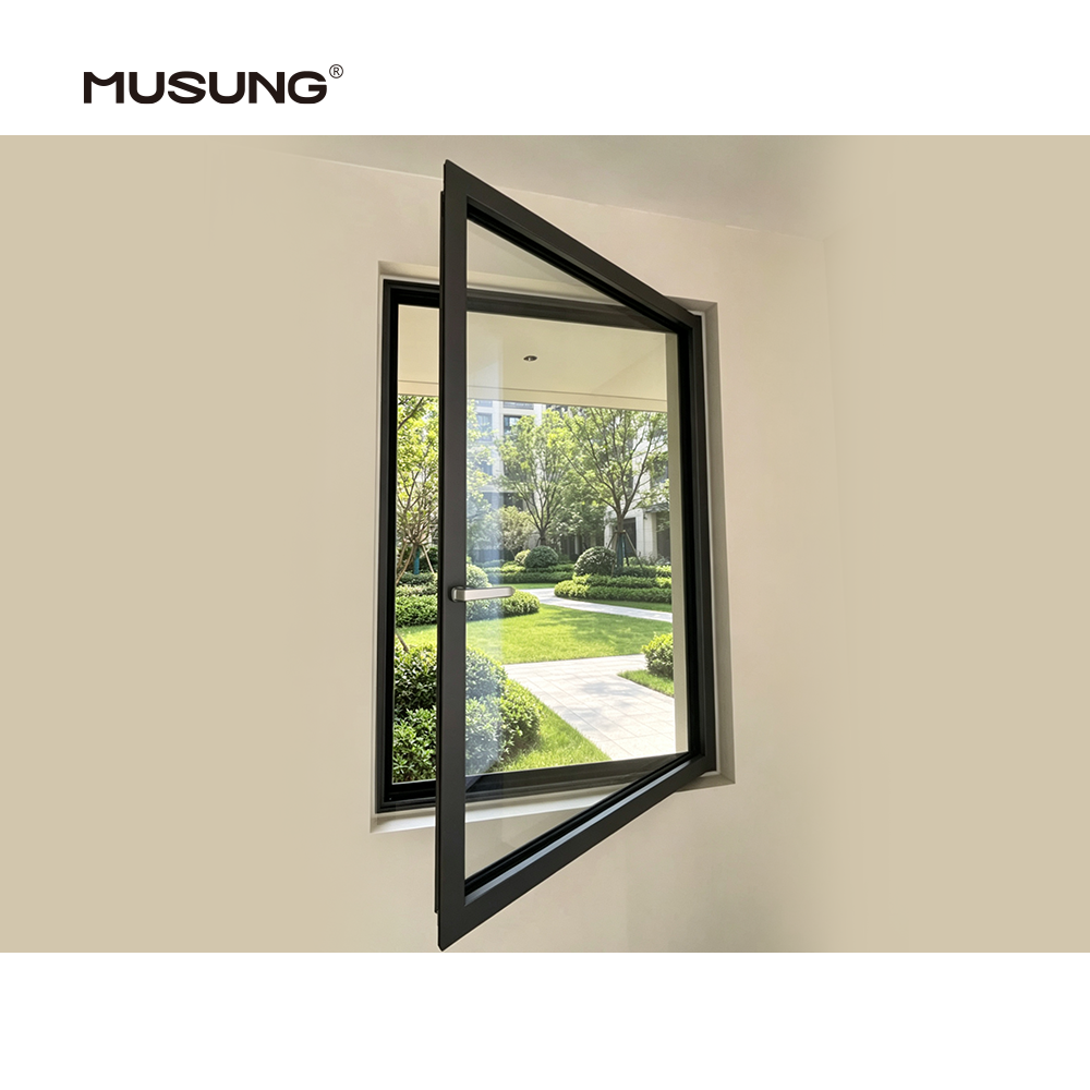 Custom Villa House Project Window and Door Thermal Break Insulated Window Soundproof Double Glazed Aluminum Casement Windows