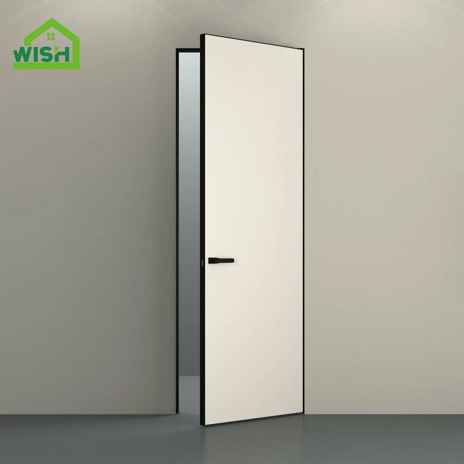 Frameless Invisible Door Aluminum Honeycomb Wooden Interior Soundproof Flush Door Modern Minimalist Custom Size