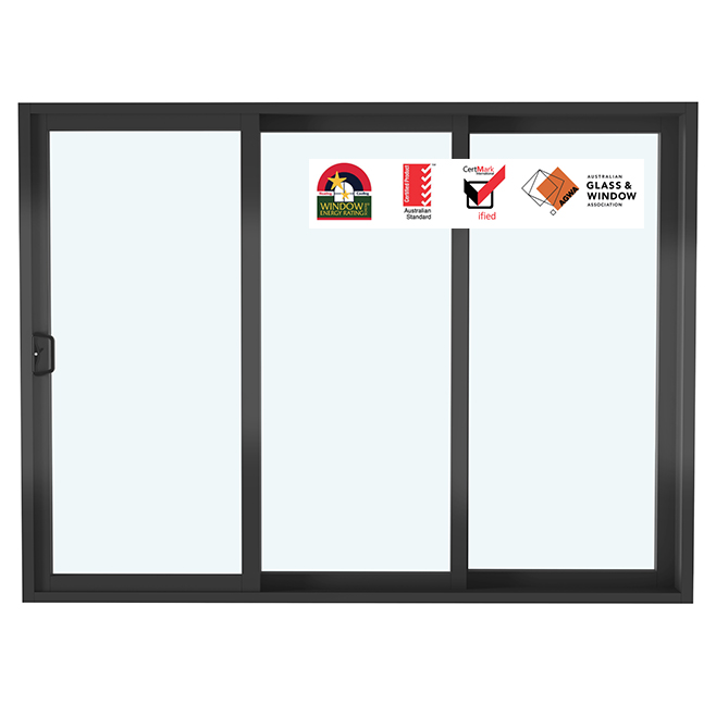 Australian AS2047 Modern Double Glazed Sliding Aluminium Stacking Doors 6063-T5 Aluminum Exterior Fiberglass Screen Netting