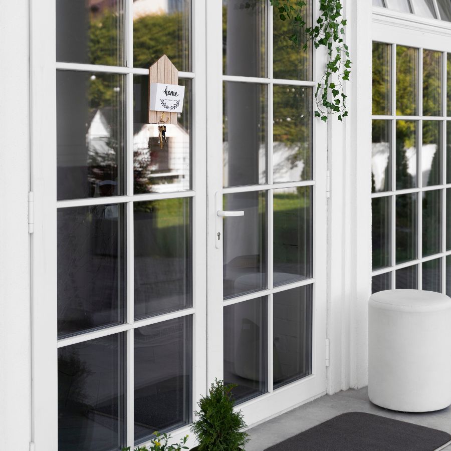 Factory Price Black Aluminum French Door Glass Entry Door Interior French Swing For Villa Decorative Aluminum Alloy