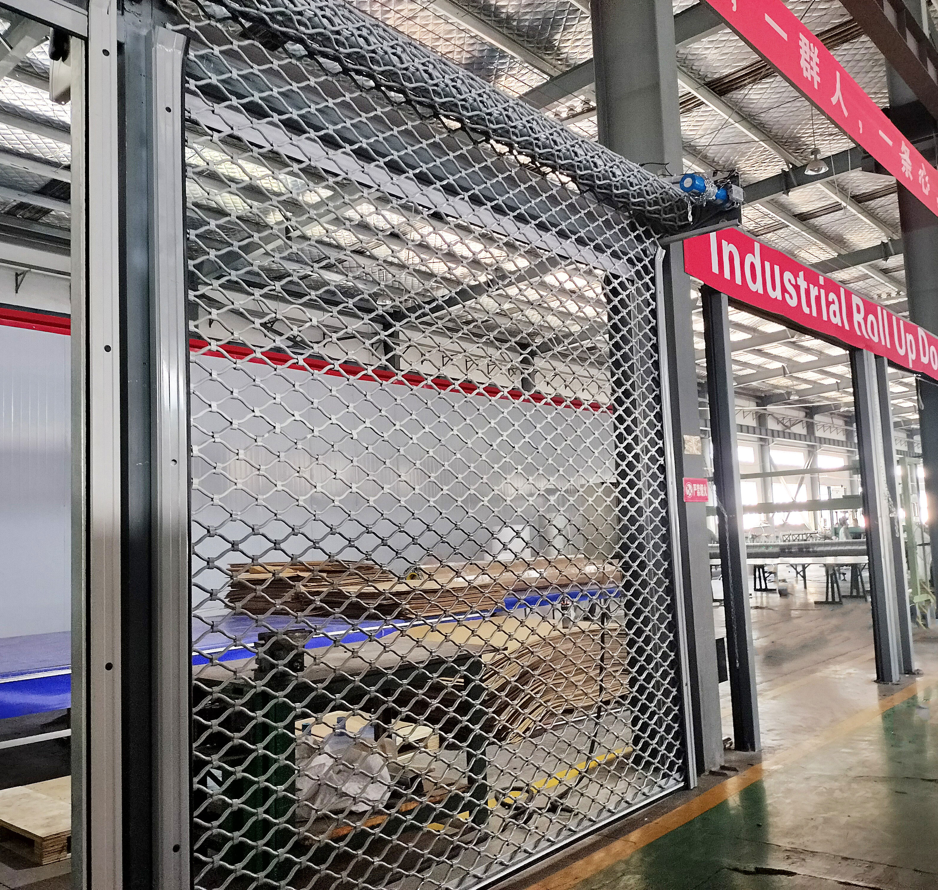 Bulk Wholesale Manual Aluminum Alloy Grid Roll Up Door Modern Fashion Windproof Finished Farmhouse