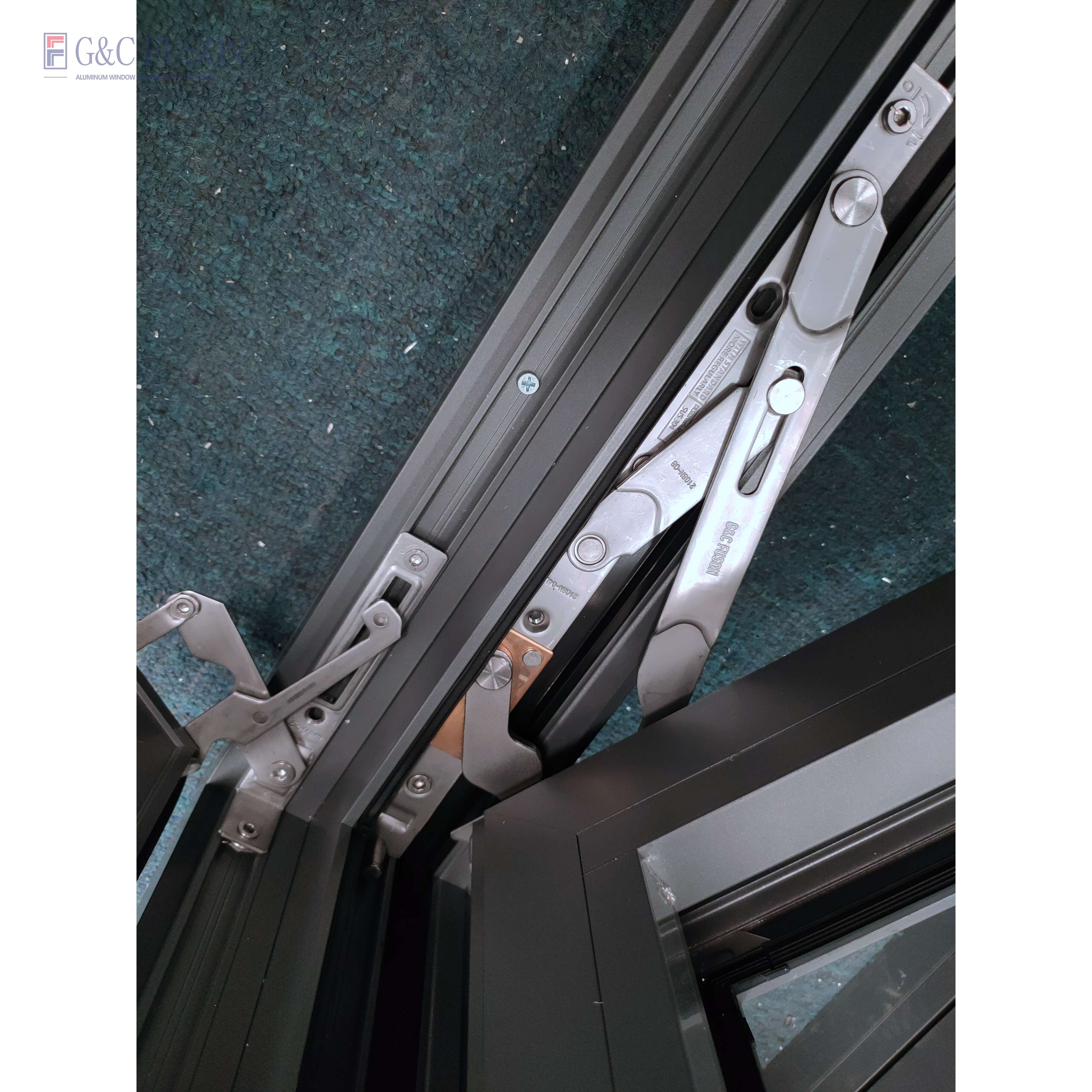 Fuson Thermal Break Aluminum Windows Double Glazing French Window Triple Glazed Casement House Windows