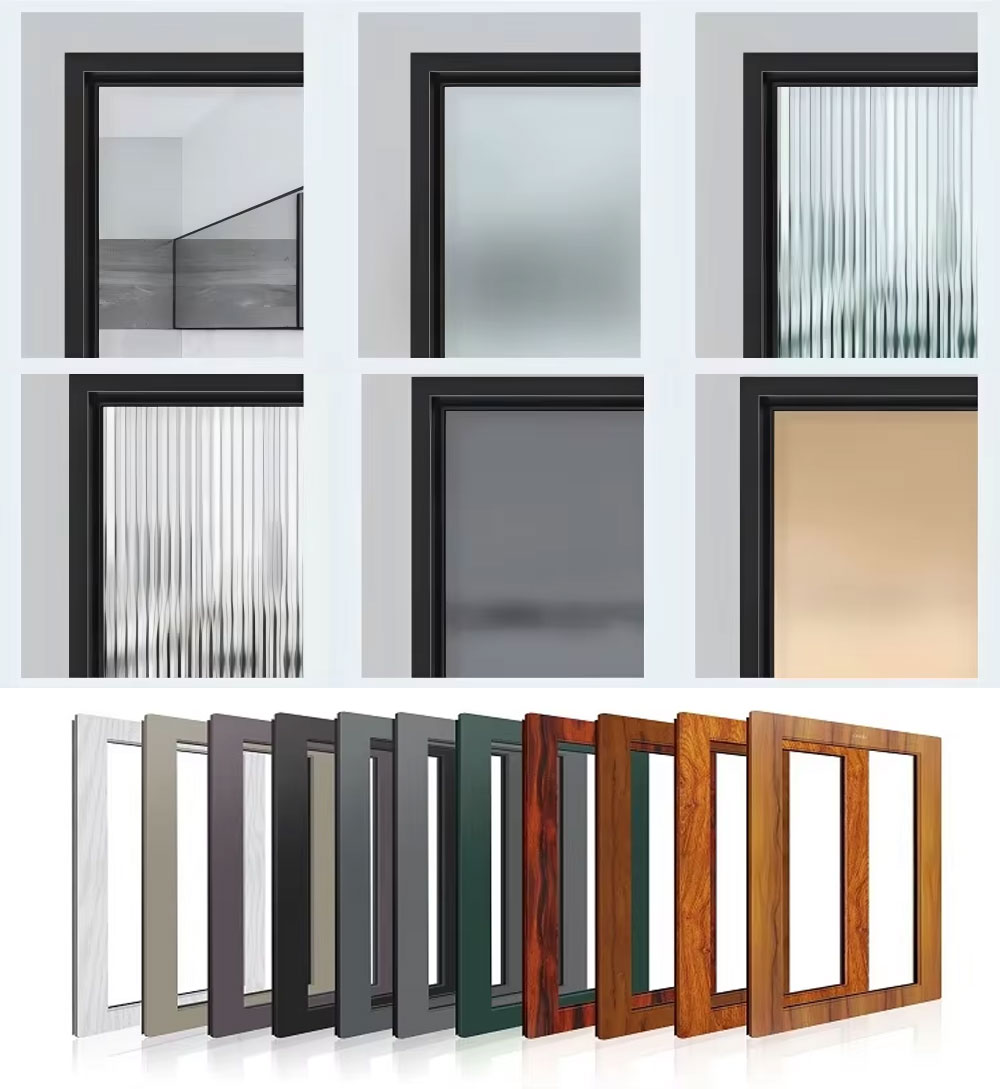 Luxurious Aluminum Single Entrance Door - Home Door with External Sound Insulation at the Front Entrance