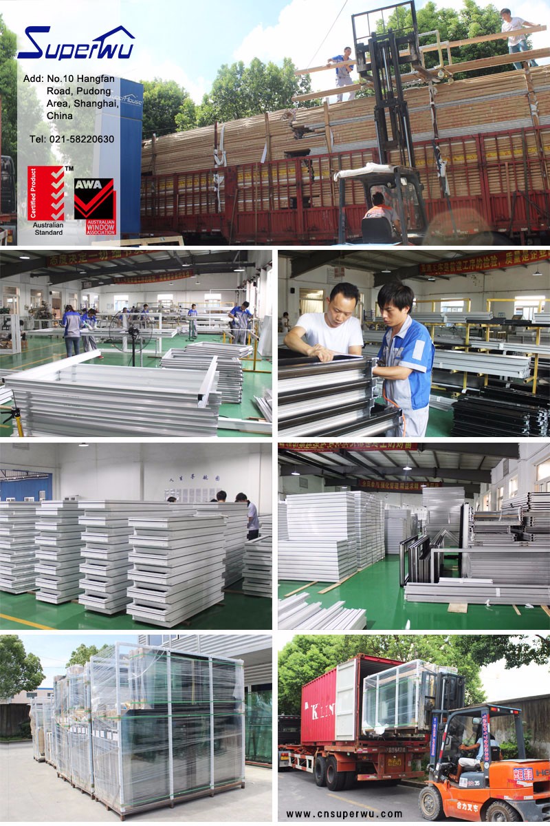 Commercial Glass Entry Doors NFRC Certified Aluminum Frame Energy Efficient Storefront Entrance Door Custom Size