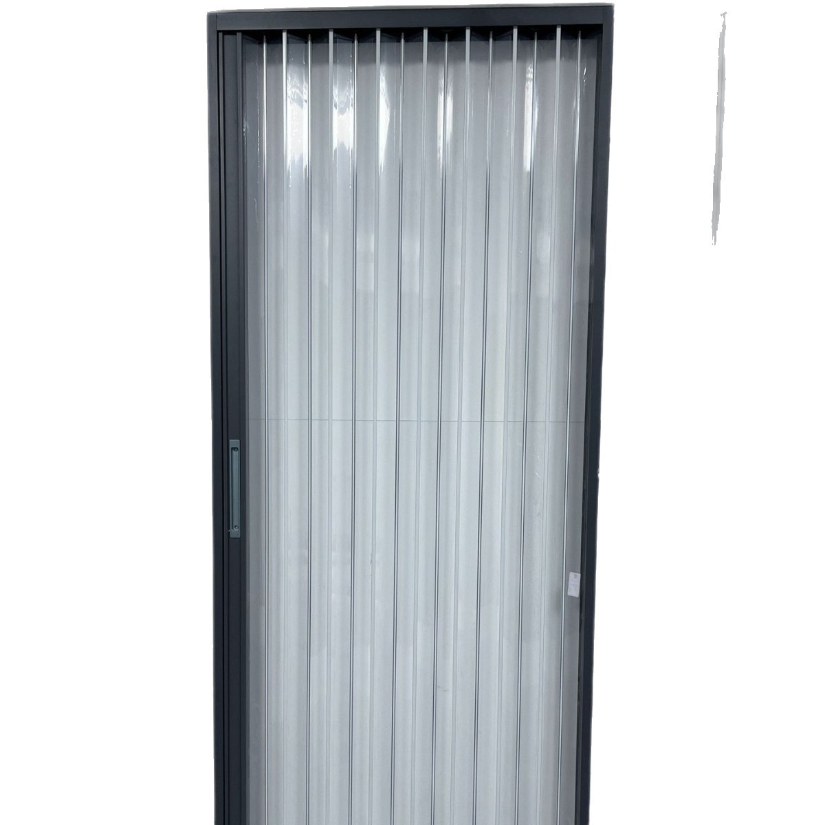 Transparent Acrylic PC Crystal Board Bi Fold Door Folding Sliding Invisible Telescopic Door for Balcony Living Room Bathroom