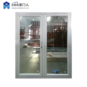 Modern Aluminum Automatic Swing Entry Door With Screen