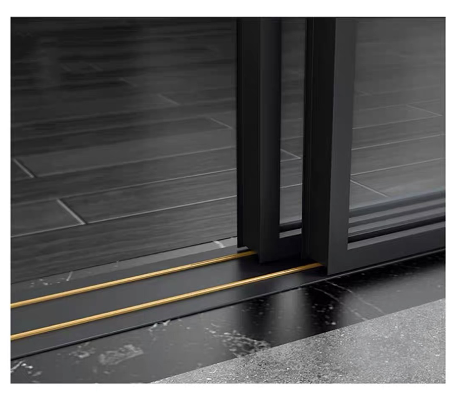 SZG Building Multi Slide Exterior Doors Hurricane Double Glass Aluminum Sliding Door With Screen