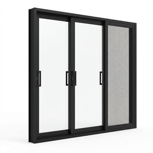 High Quality Three Track Six Panel Sliding Door Screen Mesh Insect Net