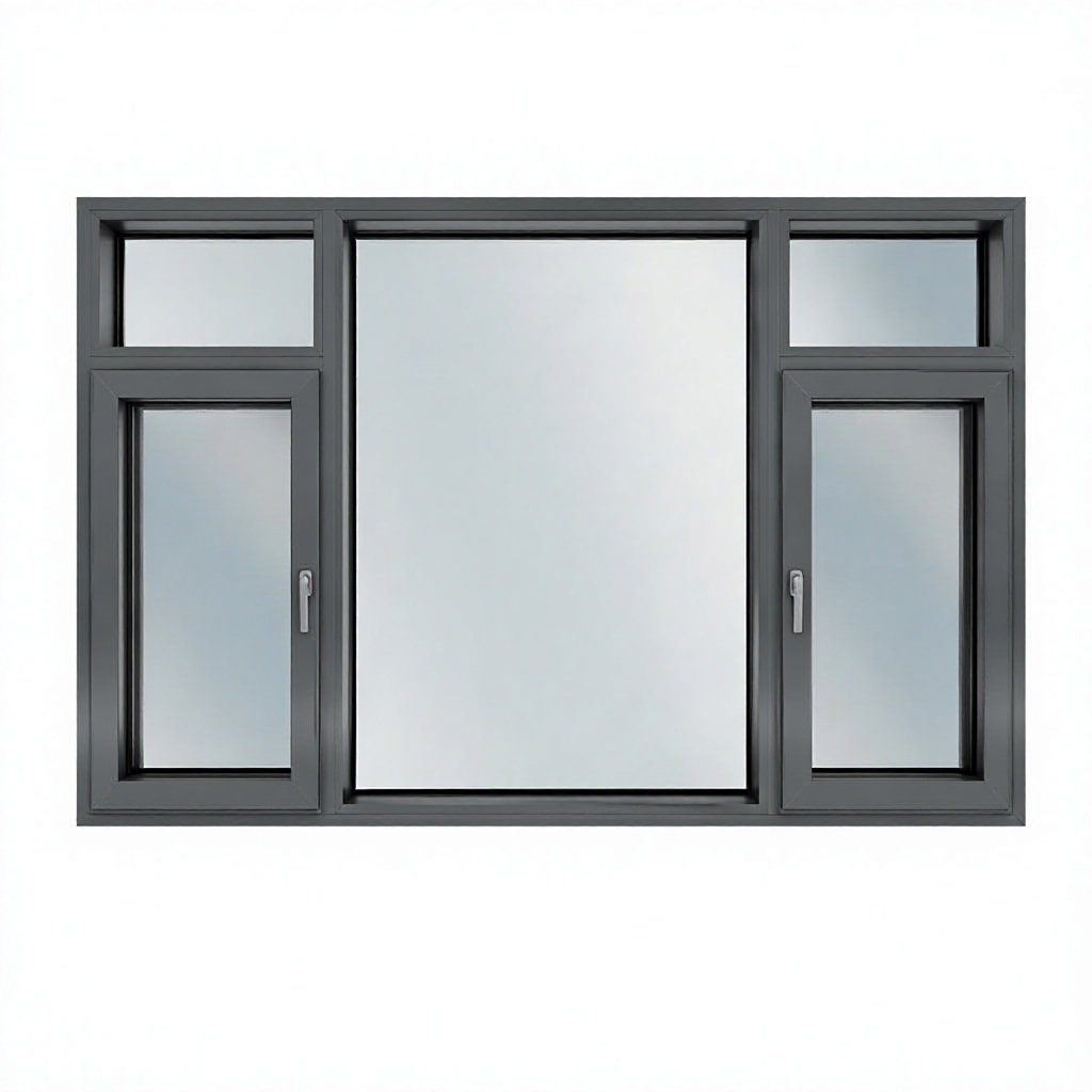 Thermal Break Aluminum Window Profile Modern Aluminum Frame Window for Residential and Commercial Construction