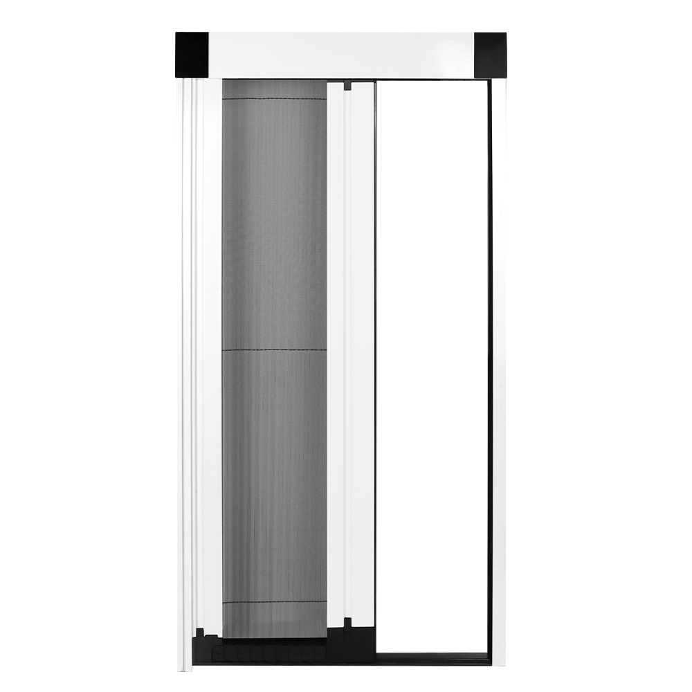 Retractable Trackless Sliding Door Polyester Fiberglass Pleated Mesh Aluminium Mosquito Net Elegant Design For Home Office