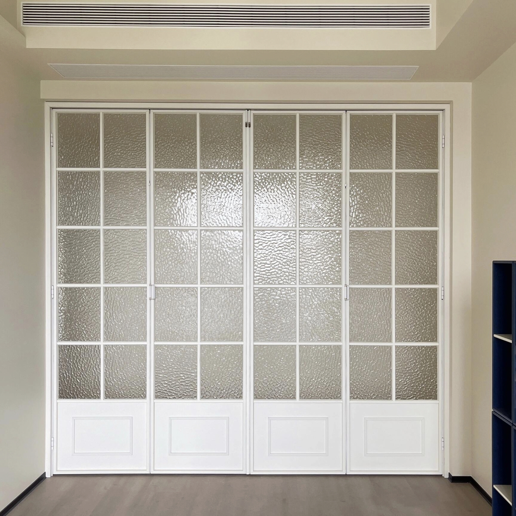 Exquisite Thermal Sound Insulation Aluminium Alloy Foldable Bi-fold French Doors Double Tempered Glass Stable Villa Hotel