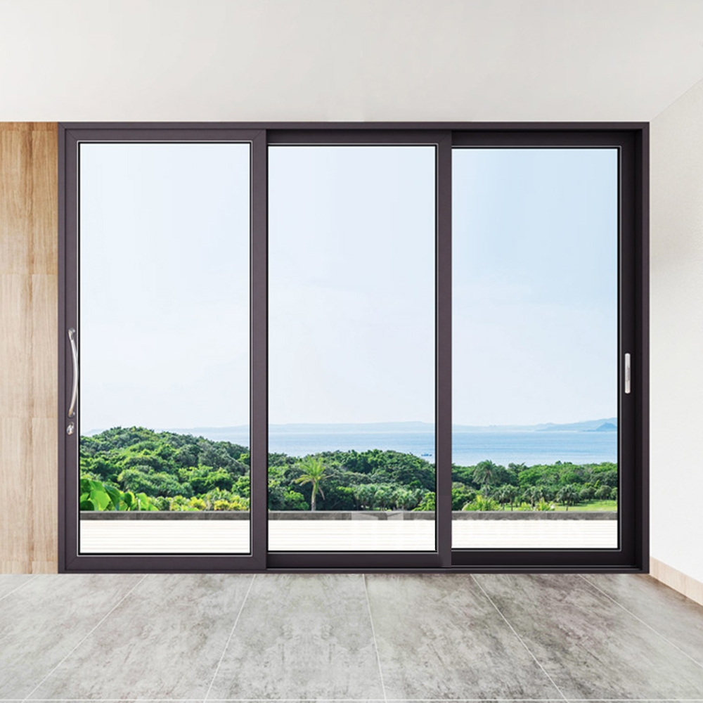 DERCHI Thermal Break Aluminum Sliding Door Frameless Door Modern Doors for Houses Interior
