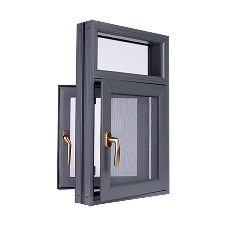 Modern Design Vertical Swing Aluminum System Doors and Windows Double Glazed for New House Construction Renovation