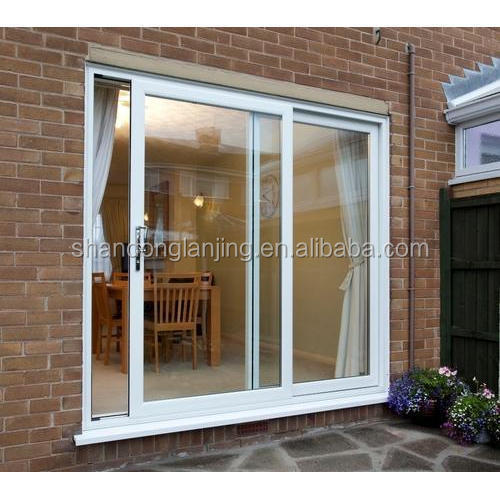 LG Custom Modern Design Heavy Duty Double House Plexiglass French Patio Sliding Door Aluminium Frame External for Hotels