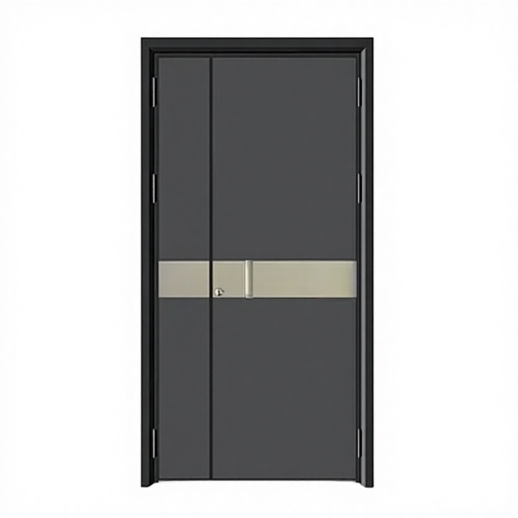 Luxury Cast Aluminum Front Entry Door High Security Anti-Theft Fire Prevention Pivot Design Premium Alloy Frame Modern