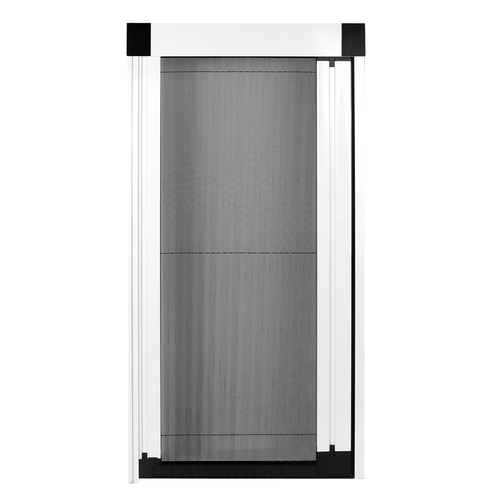 Retractable Trackless Sliding Door Polyester Fiberglass Pleated Mesh Aluminium Mosquito Net Elegant Design For Home Office