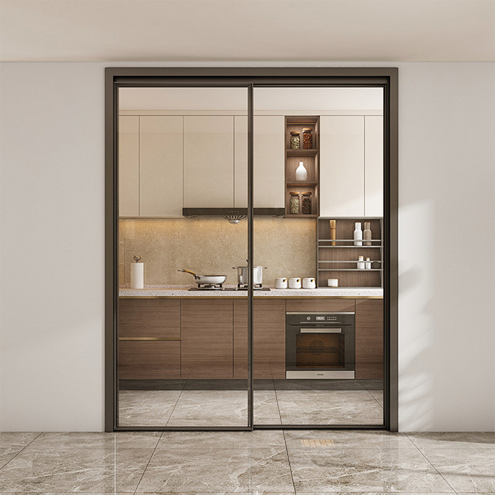 Modern Push-Pull Aluminum Alloy Sound Insulation Door with Lifetime Warranty for Wine Cellar Hotels &amp; Apartments