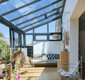 SHITUO Modern Glass Roof Window Set Aluminum Alloy Frame for Sunroom Skylight Home Extension Patio Shed