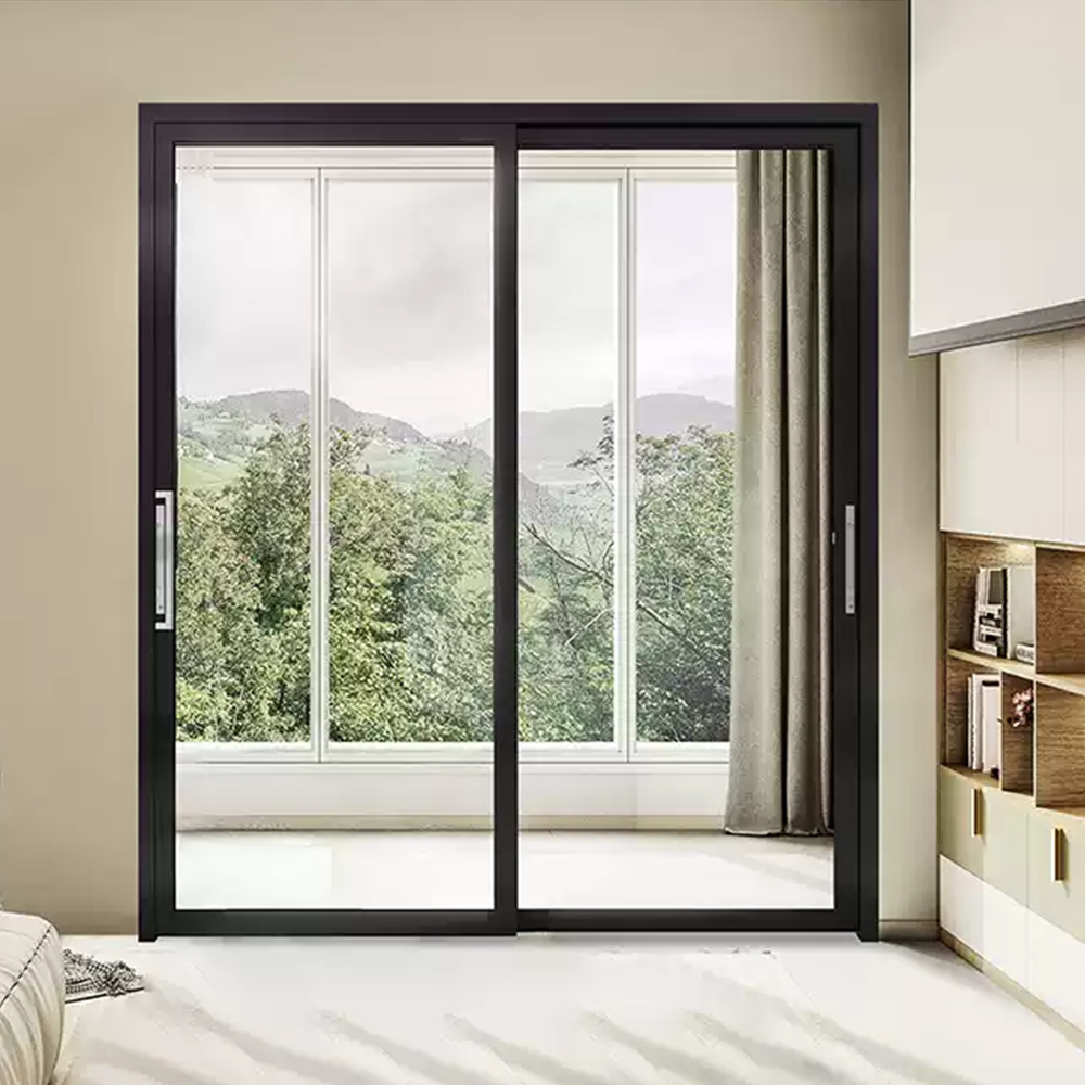 Customized Designs Soundproof Energy Saving Thermal Break Aluminum Sliding Door Low-E Glass Sliding Patio Door for House