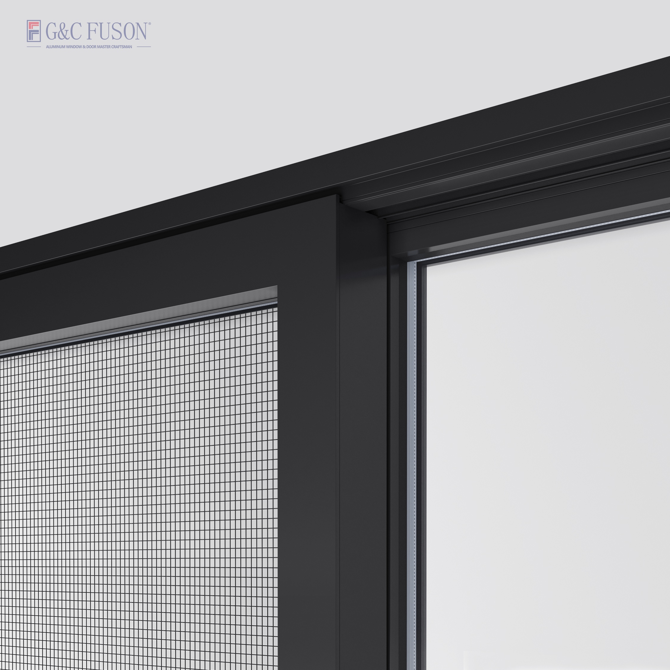 Fuson Aluminum Vertical Sliding Bi-Folding Door Push up Fold up Window and Door Vertical Fold up Windows for Storefront