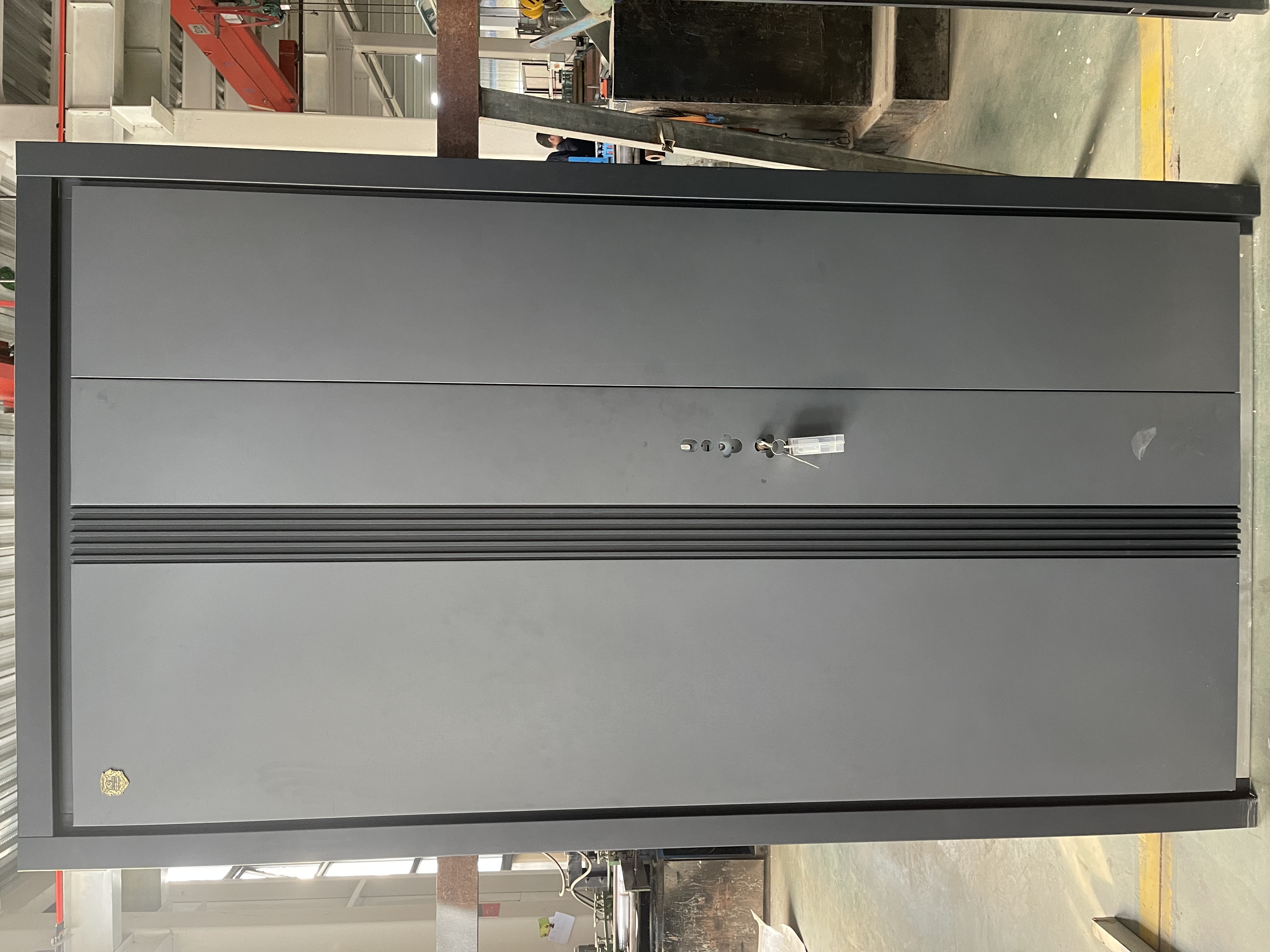 Aluminum Alloy Security Main Exterior Entrance Door With Fireproof Soundproof Swing Door Cast Aluminum Door