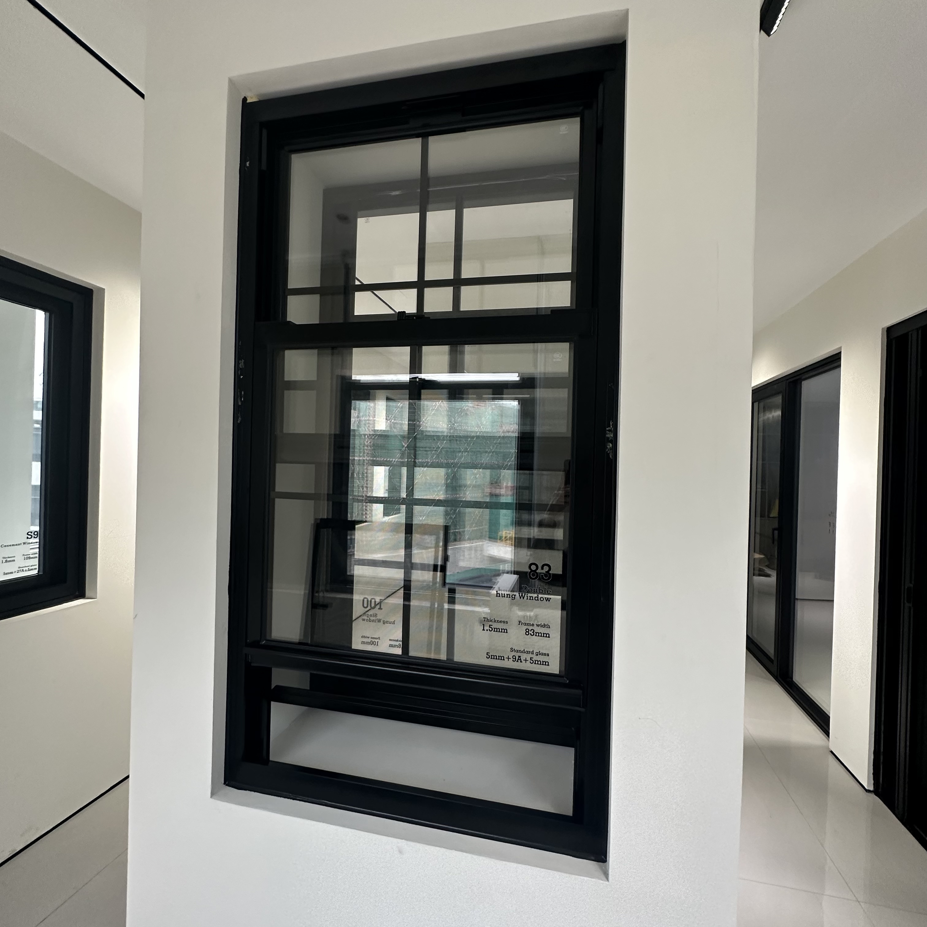 Modern Aluminum Alloy Single-Hung Windows Picture Window Heat Insulation Laminated Glass windows for Office