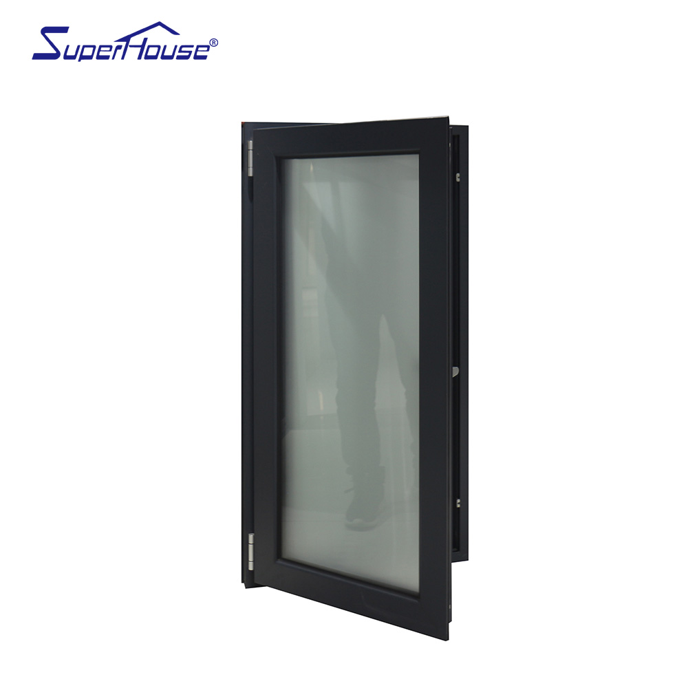 Black Aluminum Window Australian Standard Double Glazed Bay Casement Windows Price
