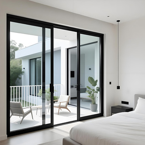 Aluminum Tempered Glass Sliding Patio Doors