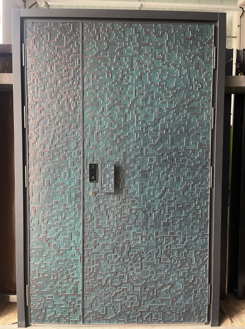 Modern Style German-Style Aluminum Armored Protection Entrance Door Stainless Steel Waterproof Sheet Metal Door Home Protection